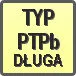 Piktogram - Typ: PTPb dluga